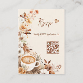 Cartão De Informações O Amor é a Criação de Código QR de Chá de panela R