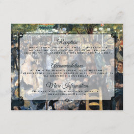 Cartão De Informações O Baile de Renoir no Le Moulin de la Galette