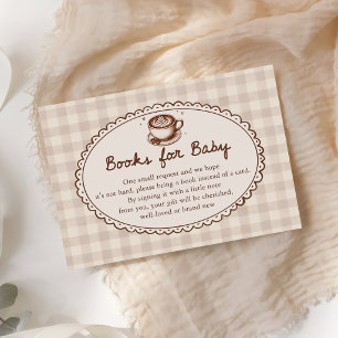 Cartão De Informações O Bebê está Preparando Café Livros de Chuvinha de