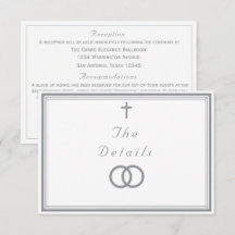 O Casamento Católico Rebuscado de Prata e Branco