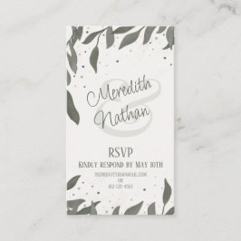 Cartão De Informações O Casamento Deixa Pequeno E Simples RSVP De Inspir
