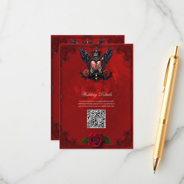 Cartão De Informações O Coração Partido: Um Epos Gótico. (Frente/Verso In Situ)