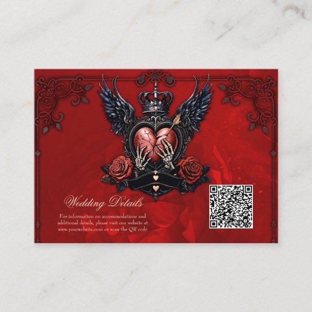 Cartão De Informações O Coração Rachado: Um Epo Gótico. (Frente)