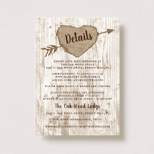 Cartão De Informações O detalhe cinzelado da coleção do casamento da