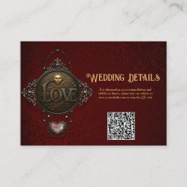 Cartão De Informações O Emblema do Amor.