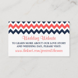 Cartão De Informações O Marinho de Coleção de Casamentos Moderno da Chev