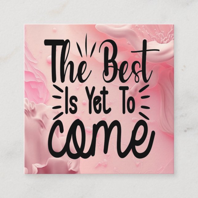 Cartão De Informações O melhor ainda está para vir (Frente)