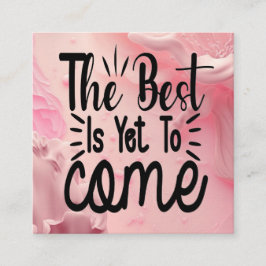 Cartão De Informações O melhor ainda está para vir