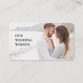 Cartão De Informações O nosso site de casamento Física personalizada de