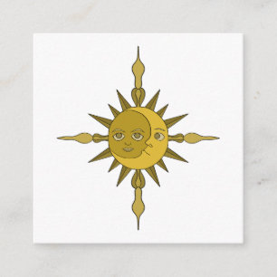 Cartão De Informações O Sol e a Lua