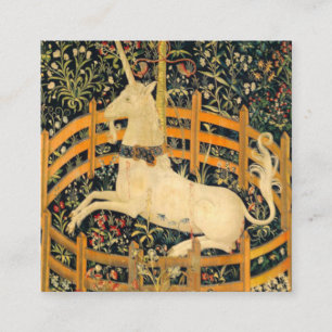 Cartão De Informações O Unicórnio em cativeiro