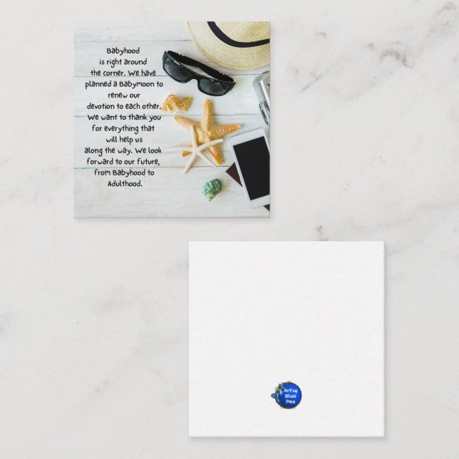 Cartão De Informações Obrigado (Frente/Verso)