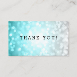 Cartão De Informações Obrigado introduz luzes do brilho de Ombre da