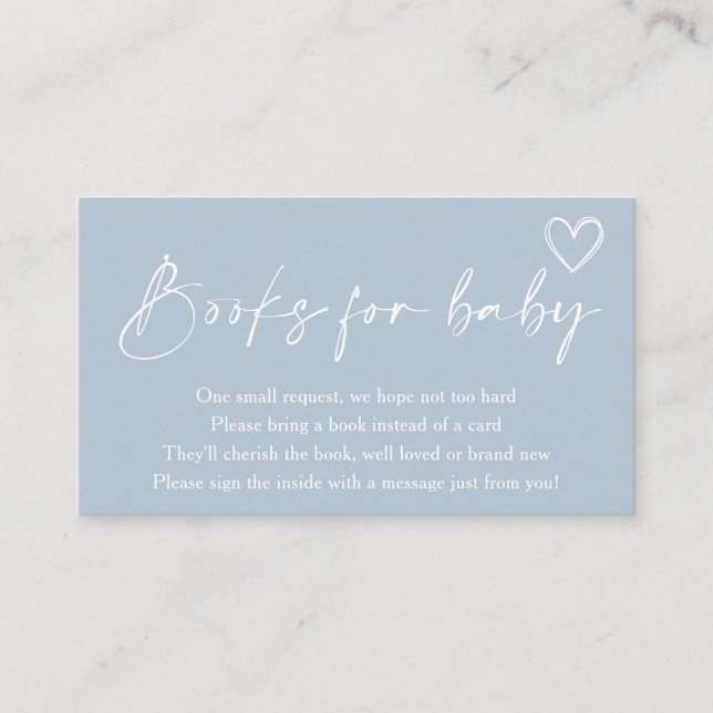 Cartão De Informações Oh Menino, Livros De Chá de fraldas Moderno Para B (Frente)