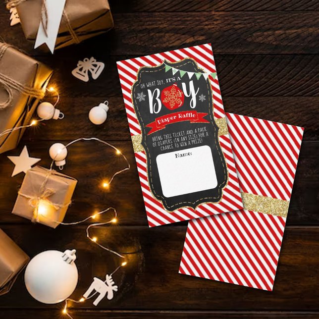 Cartão De Informações "Oh, que alegria, é um menino!" Chá de fraldas de  (Criador carregado)