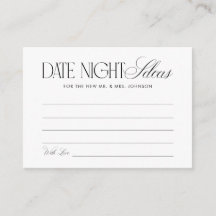 Old Money Script Date Night Ideas Bridal Shower