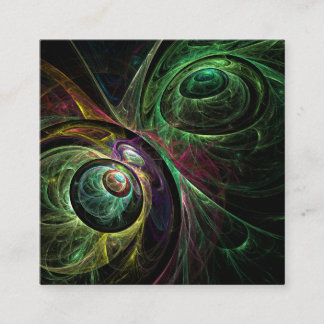 Cartão De Informações Olho para a Abstrato de Arte