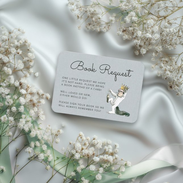 Cartão De Informações Onde estão as coisas selvagens - Inserir solicitaç (Card simulated on table)