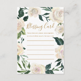 Cartão De Informações Oração Floral do Partido da Bênção da Mãe Cristã