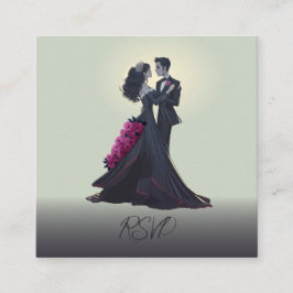 Cartão De Informações Orçamento Romântico Adquiridos Góticos Modernos Có