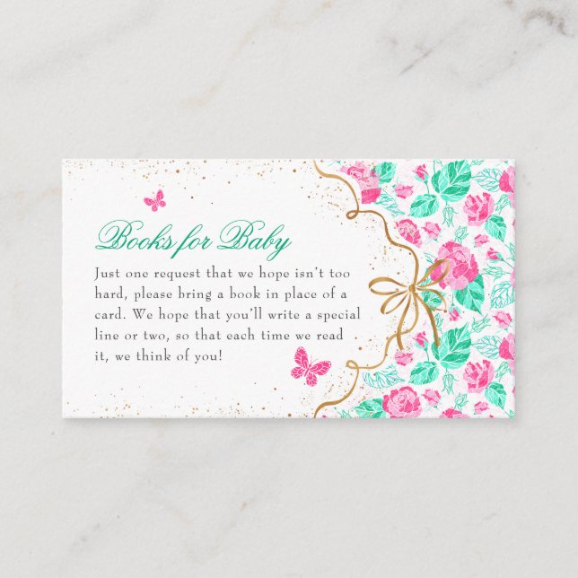 Cartão De Informações Our Lovely One Baby Shower (Frente)