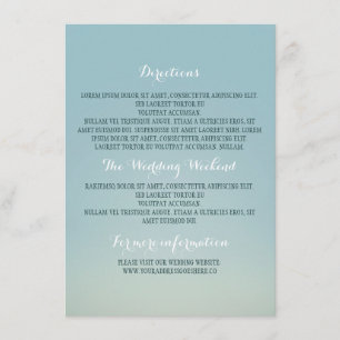 Cartão De Informações Outros detalhes de casamento