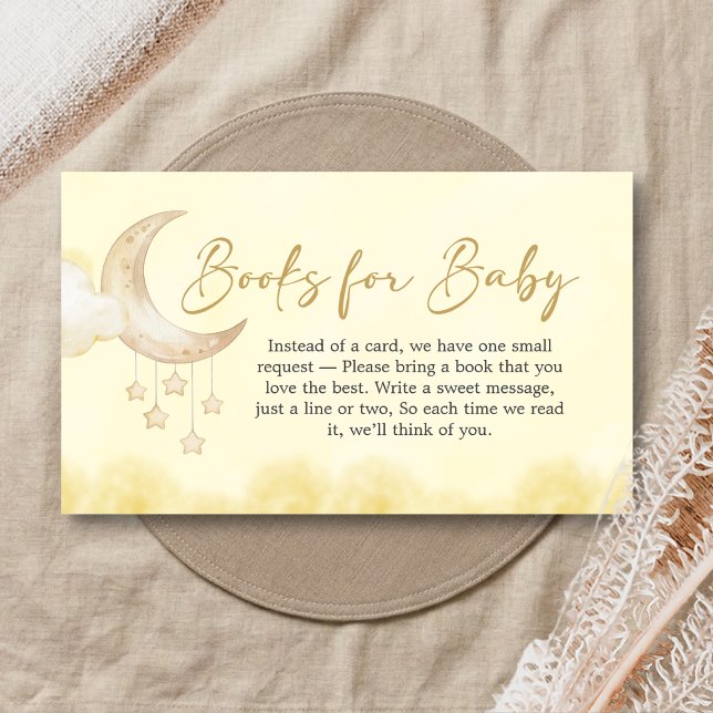 Cartão De Informações Over the Moon Baby Shower Books for Baby (Over the Moon Baby Shower Books for Baby)