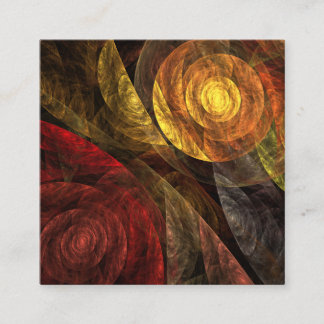 Cartão De Informações Padrão de Abstrato de Arte Floral Moderna da Flor