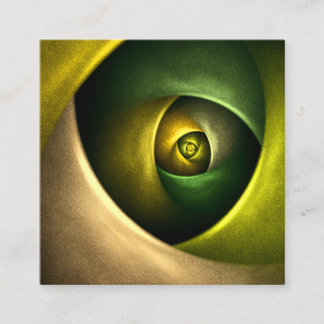Cartão De Informações Padrão de Abstrato de Arte Floral Moderna Verde #2