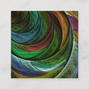 Cartão De Informações Padrão de Abstrato de Arte Moderna com Glória de C