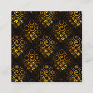 Cartão De Informações Padrão de Arte Abstrata Boho Elegante Moderno Dour