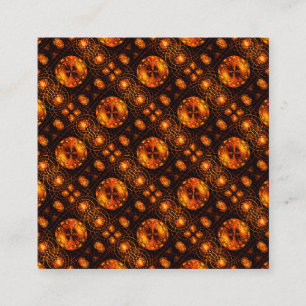 Cartão De Informações Padrão de Arte Abstrata Boho Elegante Moderno Dour