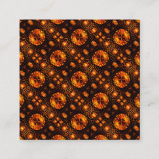 Cartão De Informações Padrão de Arte Abstrata Boho Elegante Moderno Dour
