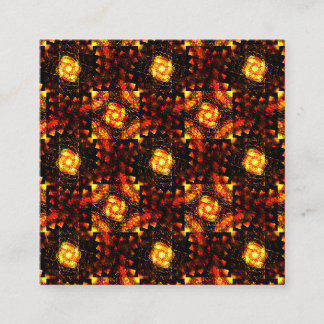 Cartão De Informações Padrão de Arte Abstrata Boho Moderno Elegante Dour