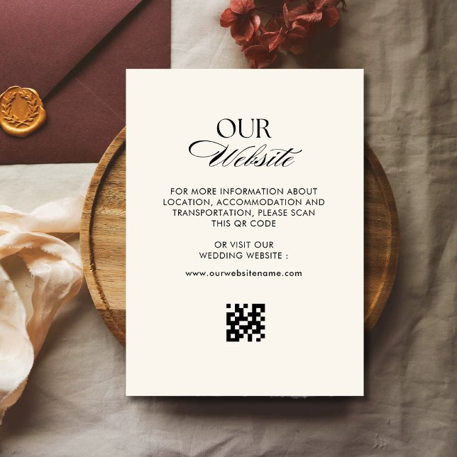 Cartão De Informações Padrão de verificação retroativa Código QR site de (Criador carregado)