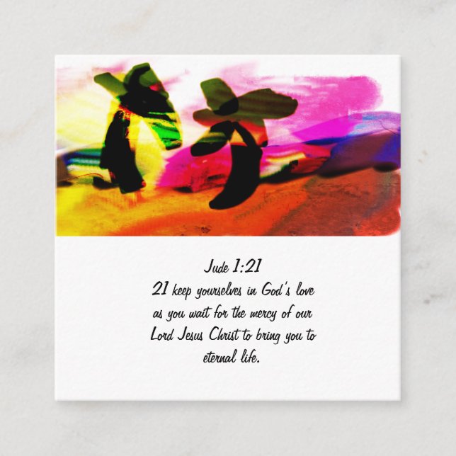 Cartão De Informações Palavra de Jesus (Frente)