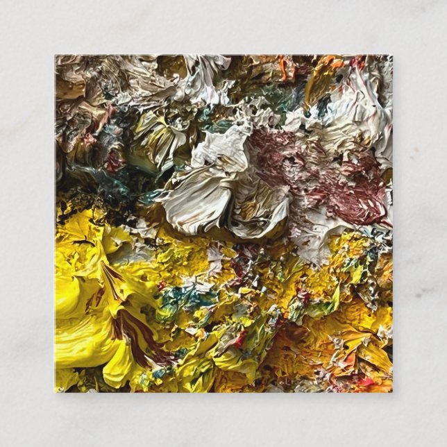 Cartão De Informações Paleta de artistas #1 (Frente)