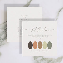 Cartão De Informações Paleta de Cores Desert Vibes ID1019 Set the Tone