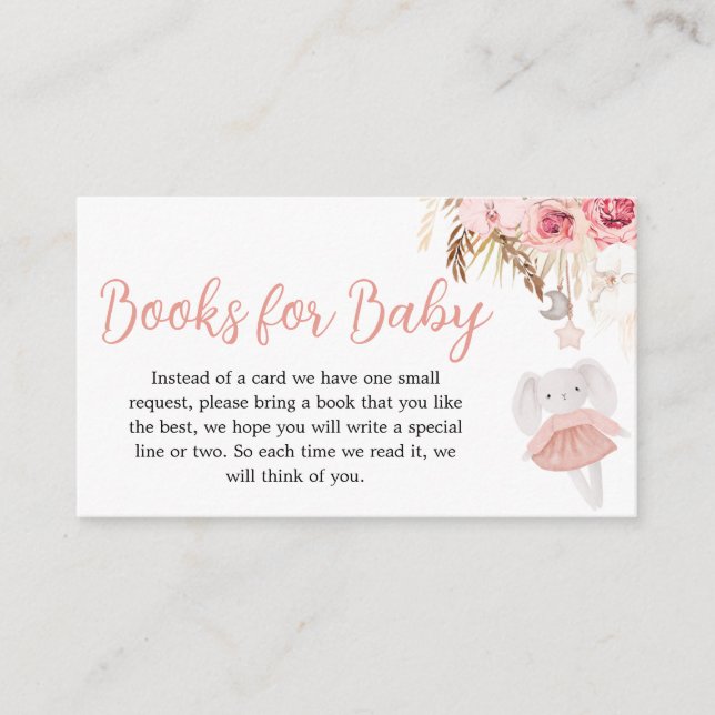 Cartão De Informações Pampas Grass Baby Clothes Books Livros para Bebê (Frente)