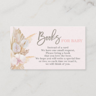 Cartão De Informações Pampas Grass Books para Bebê