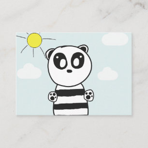Cartão De Informações Panda Kids