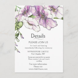 Cartão De Informações Pansy Moderna 