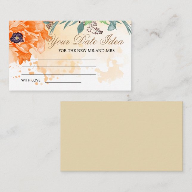 Cartão De Informações Papagaios Ideias noturnas. Data jar Gabinete (Frente/Verso)