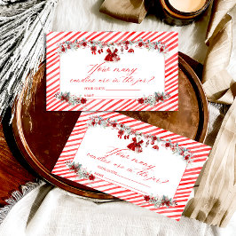 Cartão De Informações Papais noeis Bebem Natal Quantas Canetas