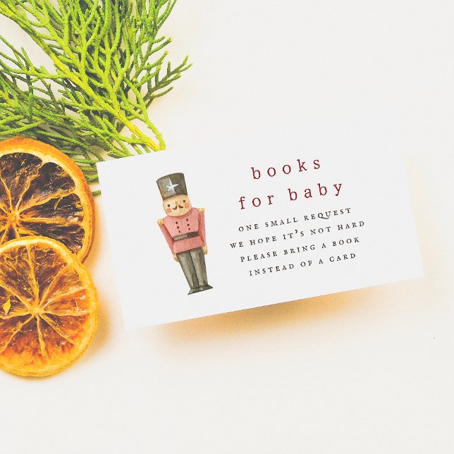 Cartão De Informações Papais noeis Chá de fraldas de inverno (Criador carregado)