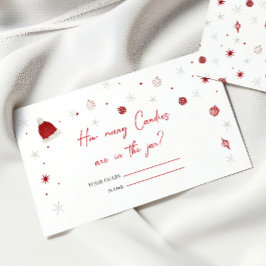 Cartão De Informações Papais noeis Chá de fraldas Quantas Canais