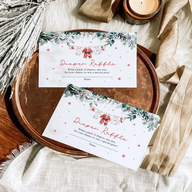 Cartão De Informações Papais noeis Fralda de Natal Raffle (Criador carregado)