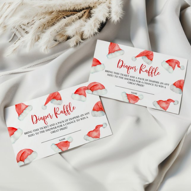 Cartão De Informações Papais noeis Fralda de Natal Raffle (Criador carregado)