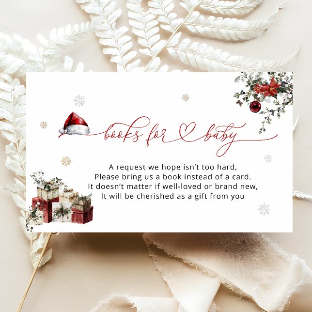 Cartão De Informações Papais noeis Livros de Natal para Bebê (Criador carregado)