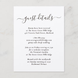 Cartão De Informações Papel Kraft Moderno Elegante